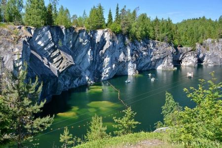 Отдых в Карелии: горный парк «Рускеала»