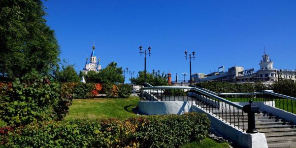 Пешая прогулка по Хабаровску